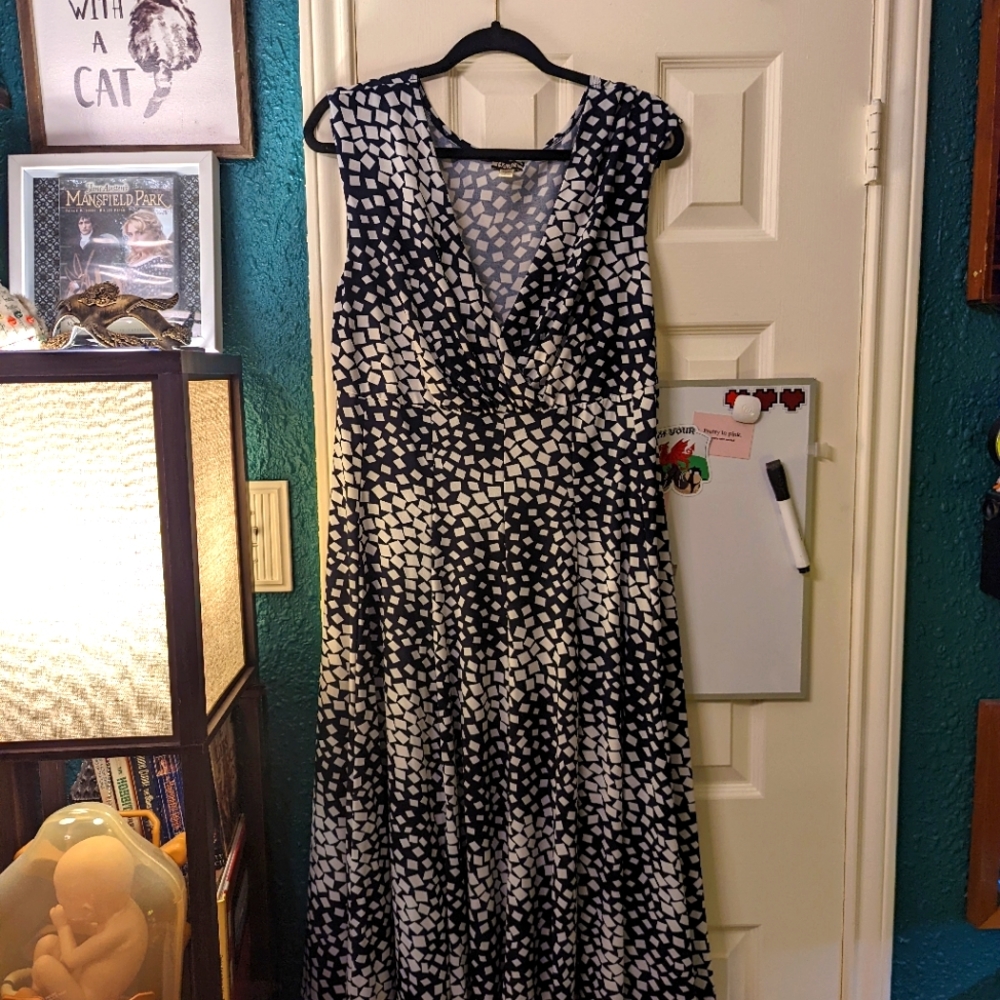 Haani Blue and White Dress
